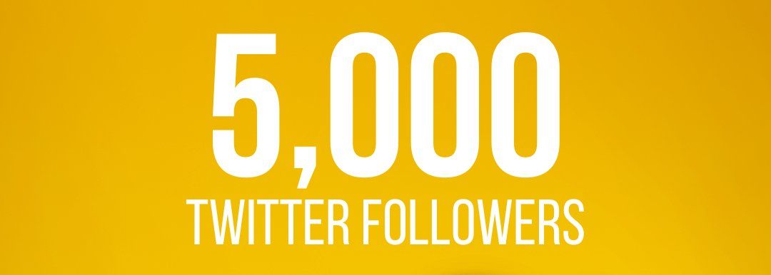 5000 Twitter Followers